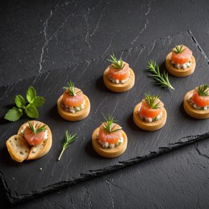 Amuse-bouche saumon tartare