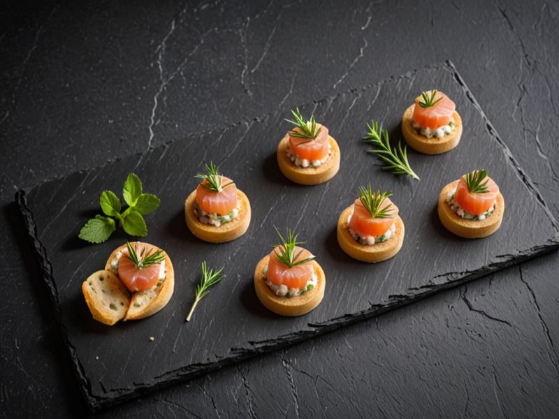 Amuse-bouche saumon tartare