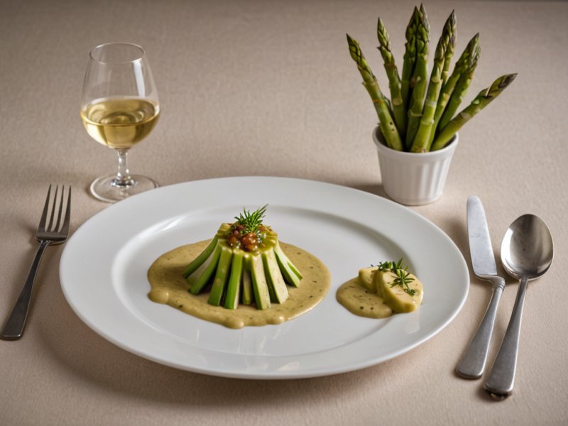 Asperges sauce avocat