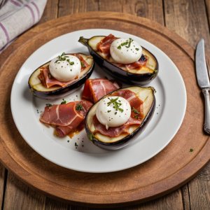 Aubergines au jambon et à la mozzarella