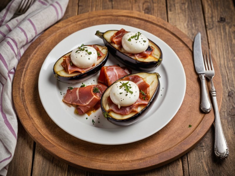 Aubergines au jambon et à la mozzarella