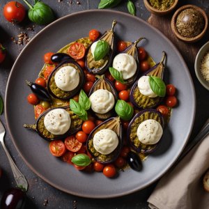 Aubergines au pesto