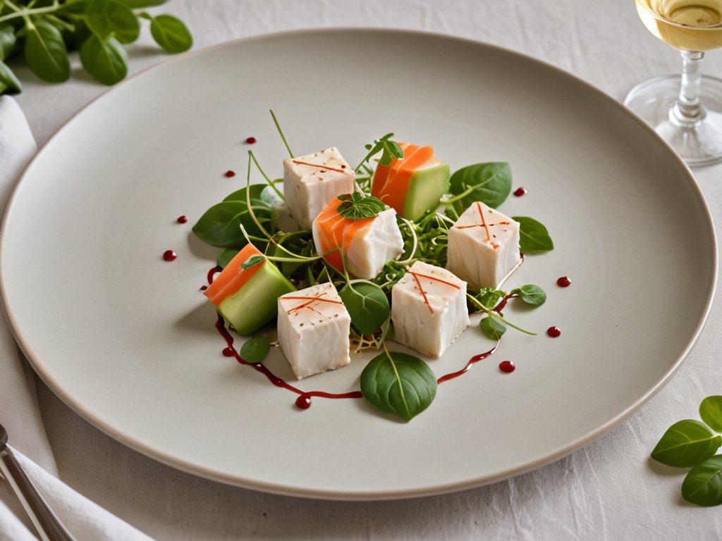 Avocat farci au surimi et aux câpres