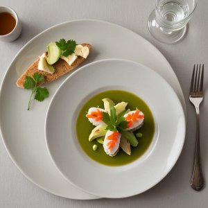 Avocat farci au surimi et aux câpres