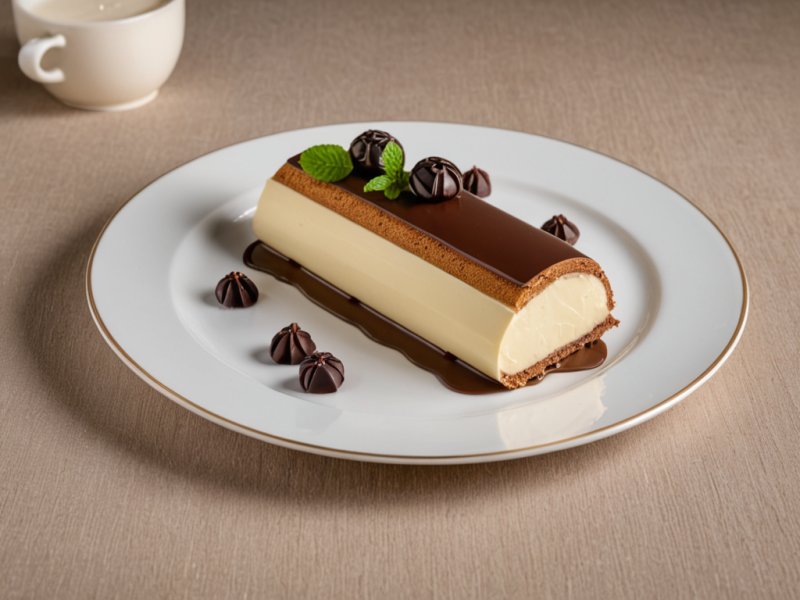 Bûche pomme cannelle chocolat blanc