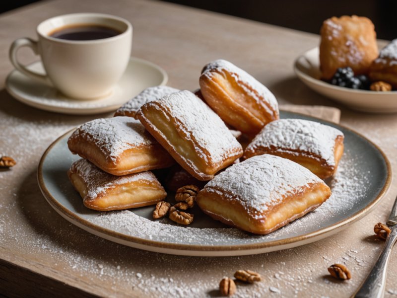Beignets à la glace vanille