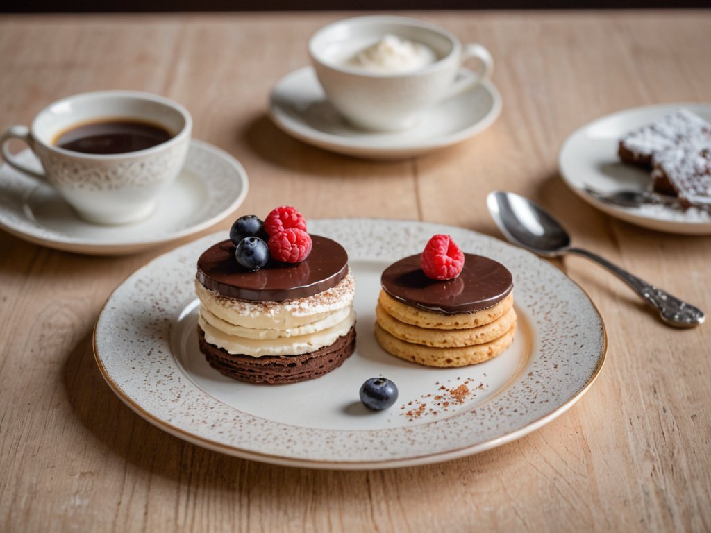 Biscuit croustillant et ganache au chocolat