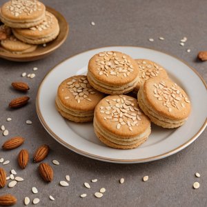 Biscuits aux amandes et graines de sésame