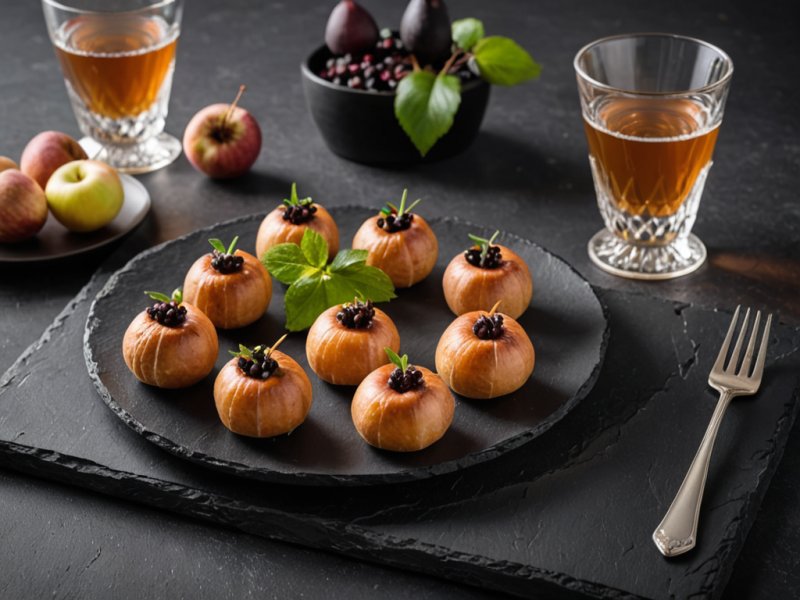 Bouchée de boudin aux pommes