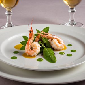 Bulgur con camarones