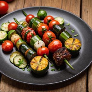 Brochette de légumes du soleil