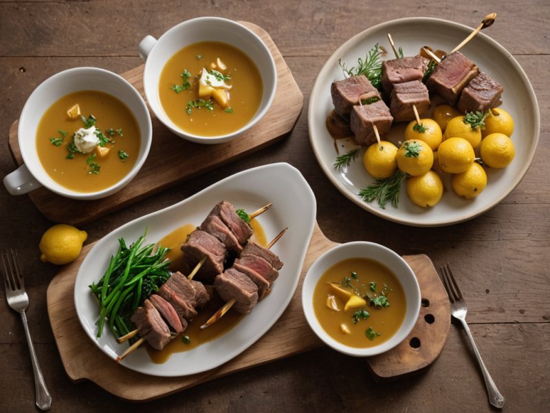 Brochettes d'agneau au citron