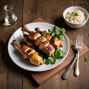 Brochettes de poulet à l'indienne