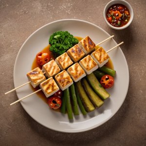 Brochettes de tofu