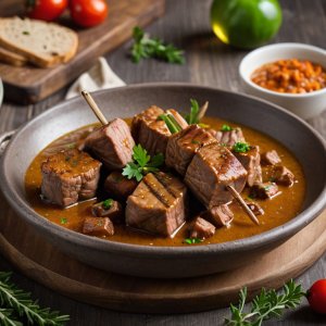 Brochettes de veau à la marocaine