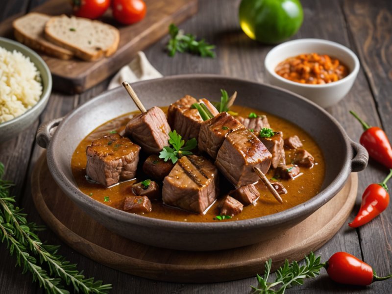 Brochettes de veau à la marocaine