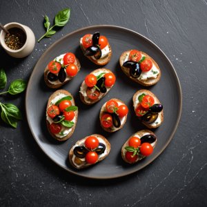 Bruschetta aux aubergines