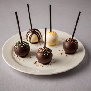 Cake pop aux trois chocolats