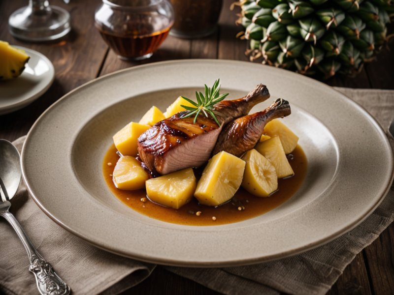 Canard à l'ananas
