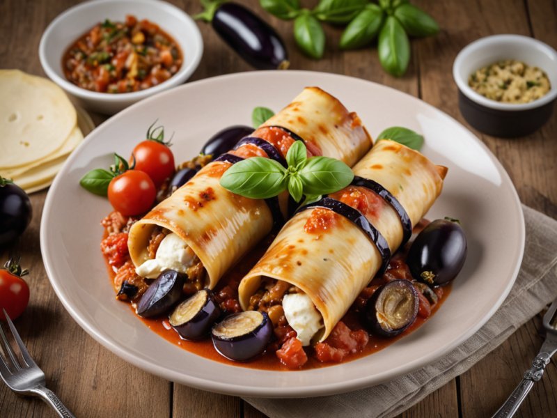 Cannellonis aux aubergines