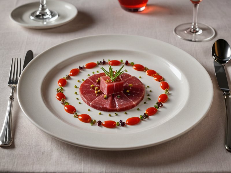 Carpaccio de thon rouge