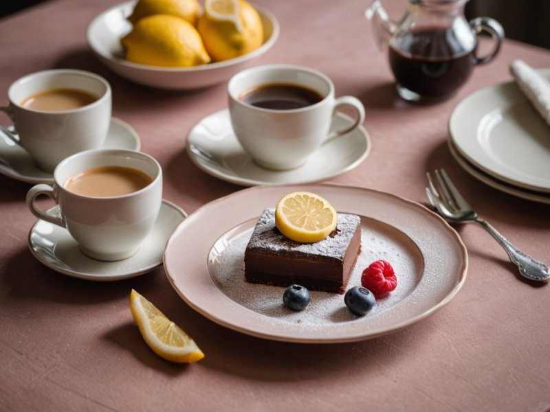 Carrés citron chocolat