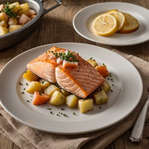 Cassolette de saumon