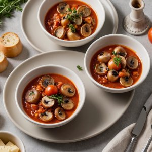 Champignons à la tomate