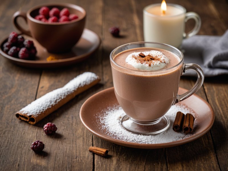 Chocolat chaud lait d'amande