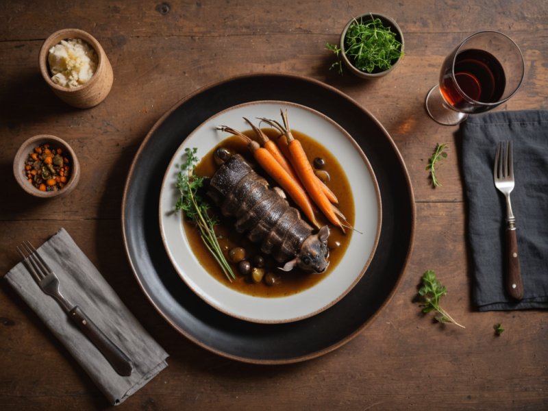 Civet de sanglier à la bourguignonne