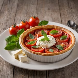 Clafoutis tomate feta