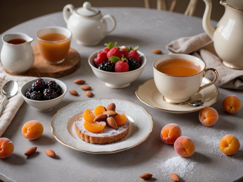 Confiture abricots amandes
