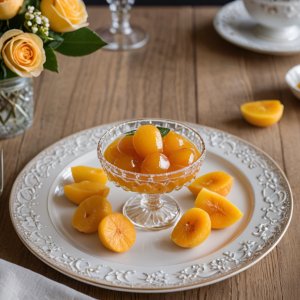 Confiture de pêches et de mangues