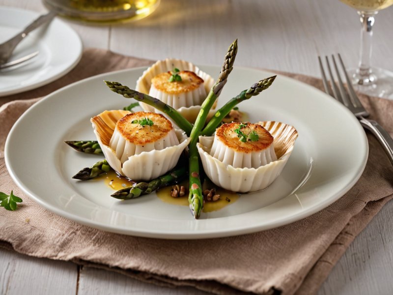 Coquilles Saint-Jacques aux asperges