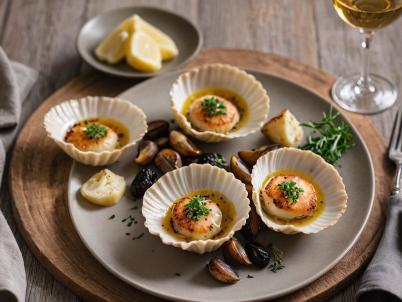 Coquilles Saint-Jacques à la Normande