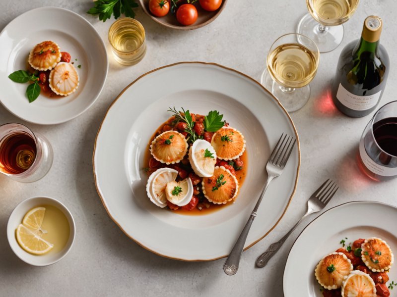 Coquilles Saint-Jacques à la tomate