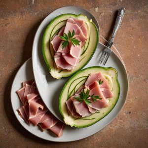 Courgettes au jambon