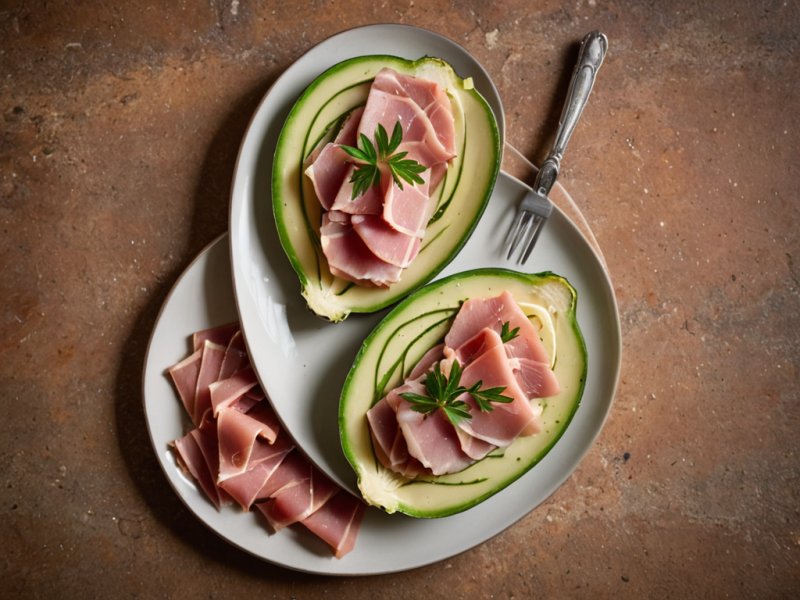 Courgettes au jambon
