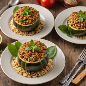 Courgettes farcies au thon