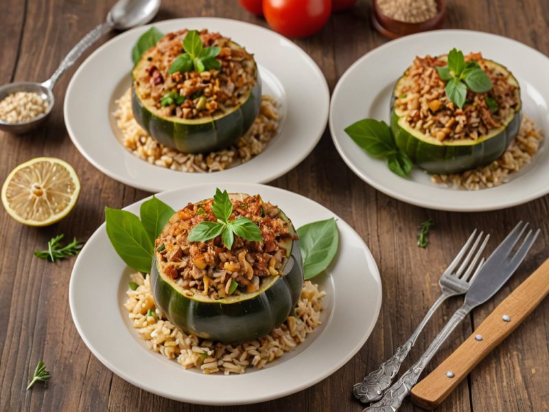 Courgettes farcies au thon