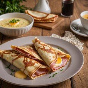 Crêpes au jambon de bayonne