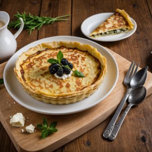 Crêpes aux épinards gratinées