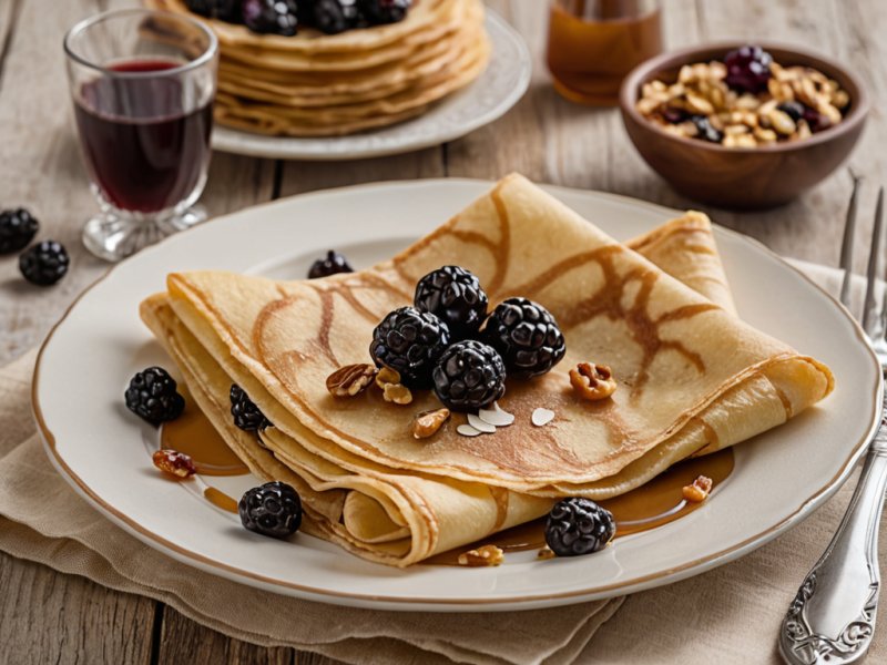 Crêpes aux raisins secs