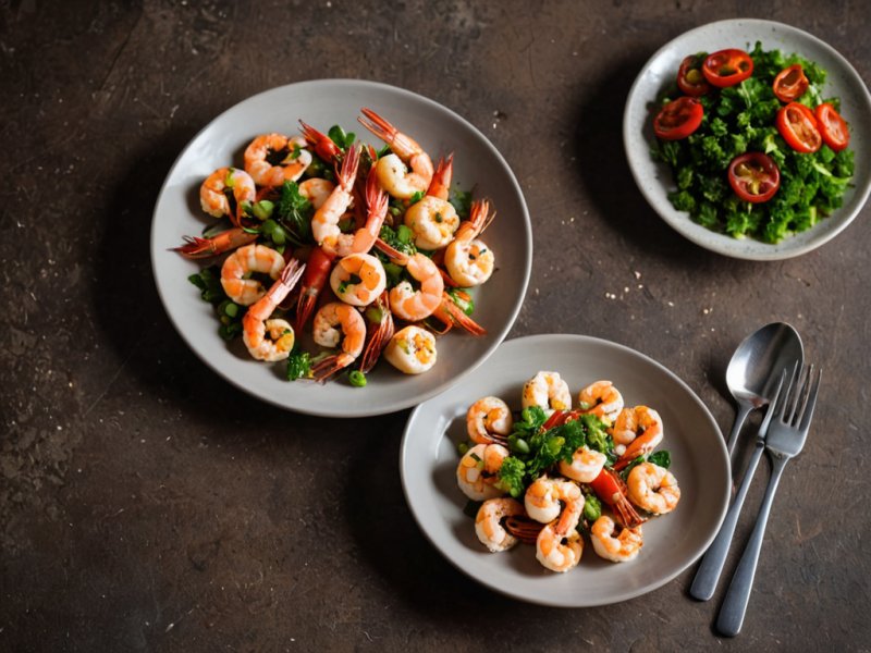 Crevettes grillées à l'ail et au chili