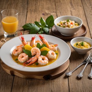 Crevettes thaïlandaises à la mangue