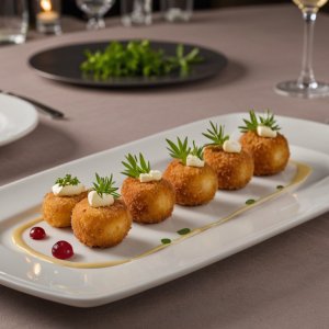 Croquettes de pommes de terre et chèvre