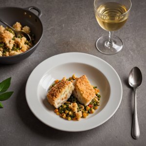 Crumble au cabillaud