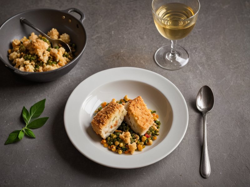 Crumble au cabillaud