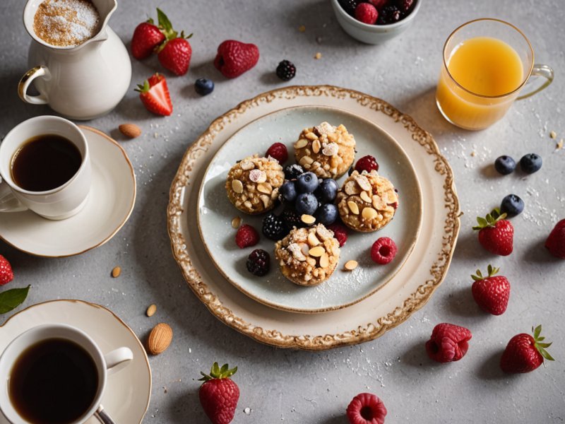 Crumble fruits amandes
