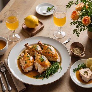 Cuisse de poulet citronelle